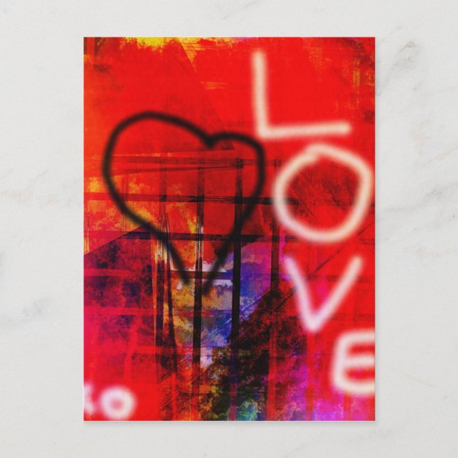 Postal Pintada del amor (Anverso)