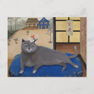 Postal Pintado de gato en Japón