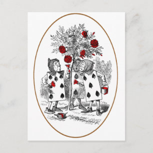 Postal Pintando el rojo de los Rosas