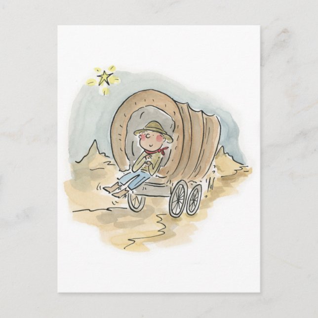 Postal Pintar tu vagón (Anverso)