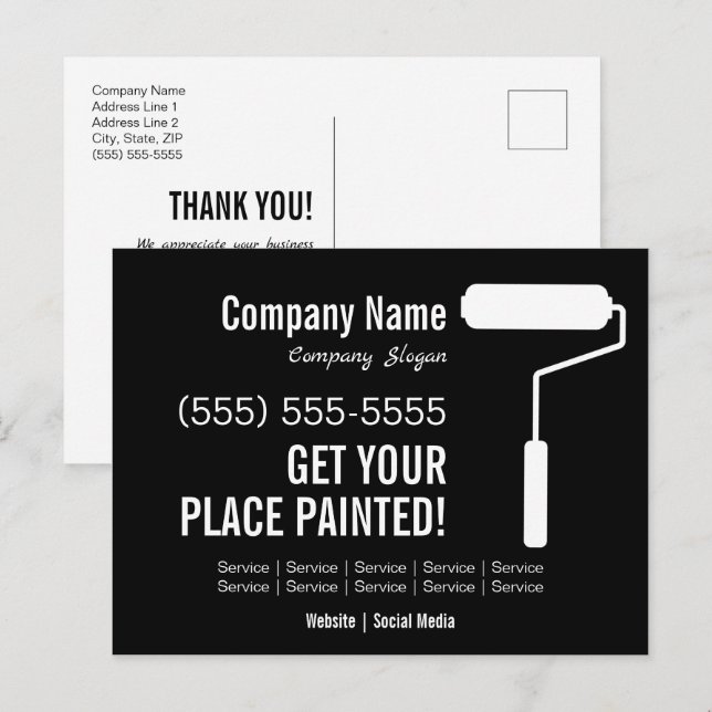 Postal Pintor (Anverso / Reverso)