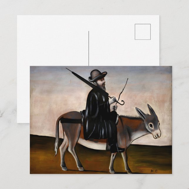 Postal Pintor georgiano Niko Pirosmani (Anverso / Reverso)