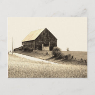 Postal pintoresco granero de Missouri