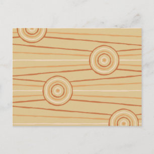 Postal Pintura aborigen de líneas y círculos