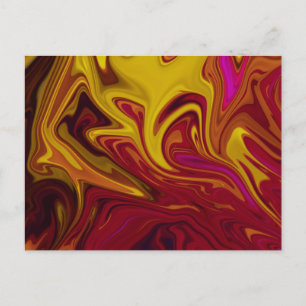 Postal Pintura abstracta colorida