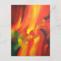 Pintura abstracta colorida expresionista moderna