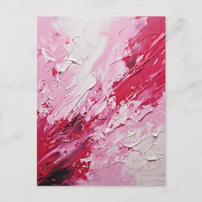 Postal Pintura abstracta de aceite (Anverso)