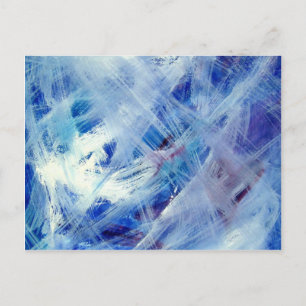 Postal Pintura abstracta de arte acrílico feliz