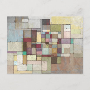 Postal Pintura abstracta de Dawn Beach Lattice