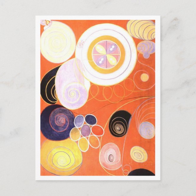 Postal Pintura abstracta de Hilma af Klint (Anverso)