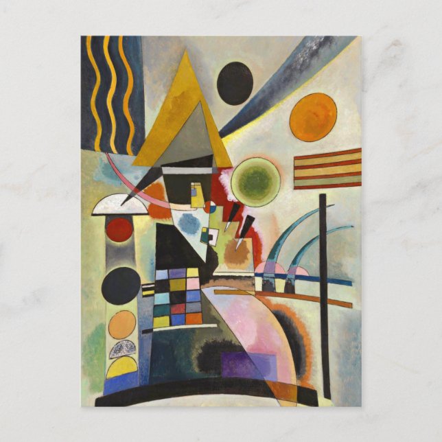 Postal Pintura abstracta de Kandinsky (Anverso)