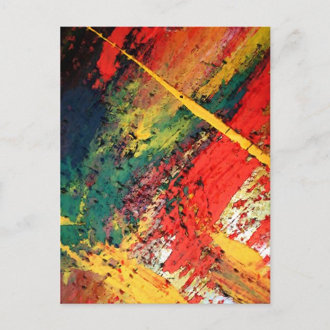Postal Pintura abstracta moderna (Anverso)