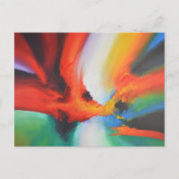 Pintura acrílica de expresionismo abstracto modern