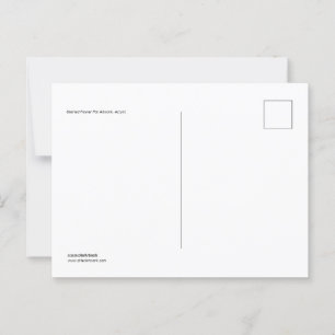 Postal Pintura acrílica de la flor de cristal manchado