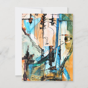 Postal Pintura Acrílica Original Activada