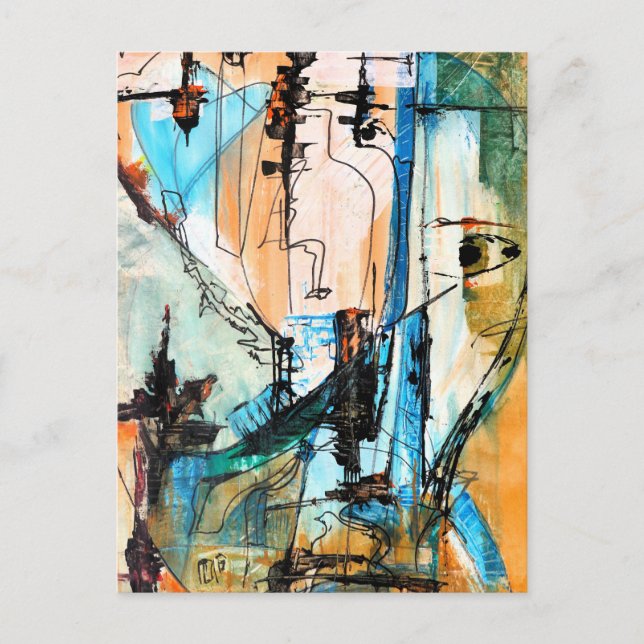 Postal Pintura Acrílica Original Activada (Anverso)