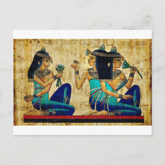 POSTAL PINTURA ANTIGUA DE EGIPTO (Anverso)