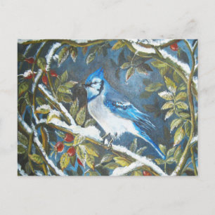 Postal Pintura azul de jaiba