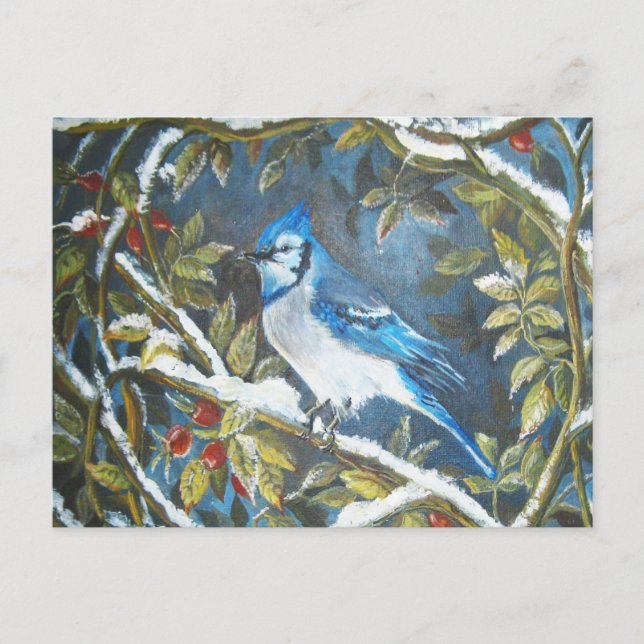 Postal Pintura azul de jaiba (Anverso)
