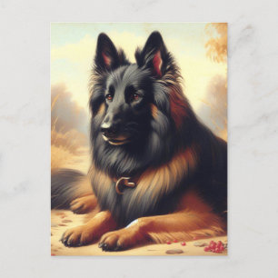 Postal Pintura belga vintage de Tervuren