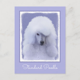 Postal Pintura blanca de canapé estándar - Arte de perro