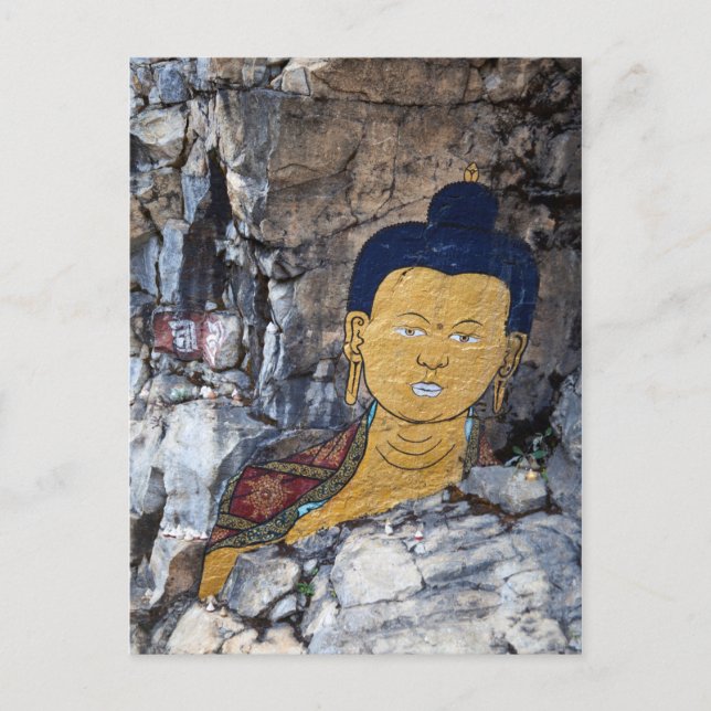 Postal Pintura Buddha Rock (Anverso)