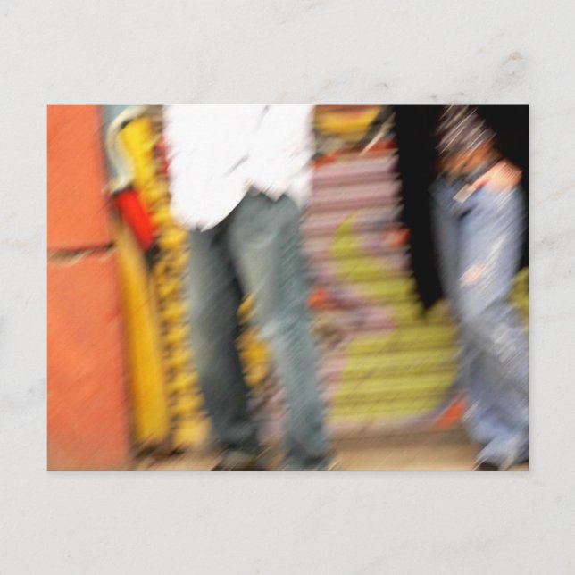 Postal pintura callejera (Anverso)