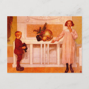 Postal Pintura científica del "Enigma de la vida"