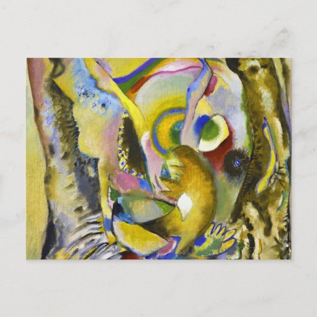 Postal Pintura con fondo claro, 1916 por Kandinsky (Anverso)