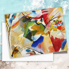 Postal Pintura con Green Center de Wassily Kandinsky