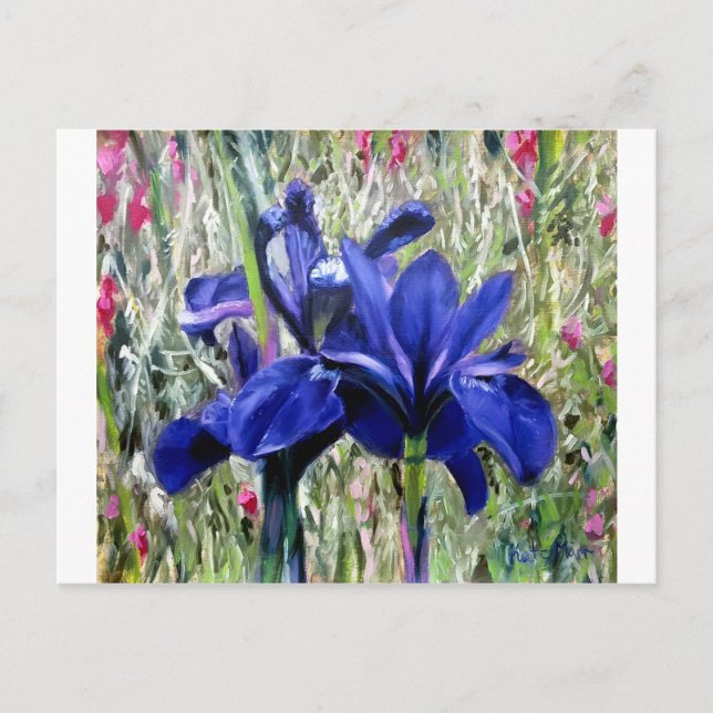 Postal Pintura de aceite de Irias (Anverso)