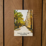 Postal Pintura de aceite de Santa Cruz de Tenerife<br><div class="desc">Impresionante postal de Santa Cruz de Tenerife España mostrando la impresionante arquitectura de la ciudad en la isla canaria. Ideal como recuerdo de viaje y idea de regalo para todos los turistas del destino de viaje canario. Personalizar y compra ahora.</div>