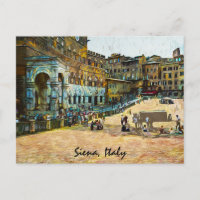 Pintura de aceite de Siena Italia