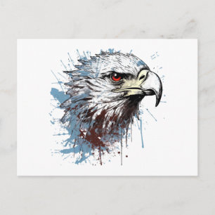 Postal Pintura de águila