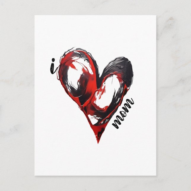 Postal pintura de amor única - diseño personalizado T-Shi (Anverso)