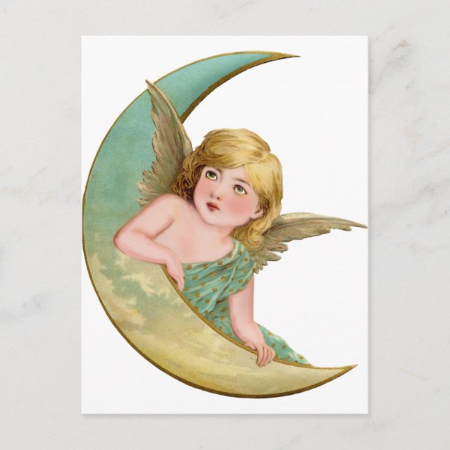 Postal Pintura de Angel Moon (Anverso)