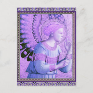 Postal Pintura de Angel Vintage