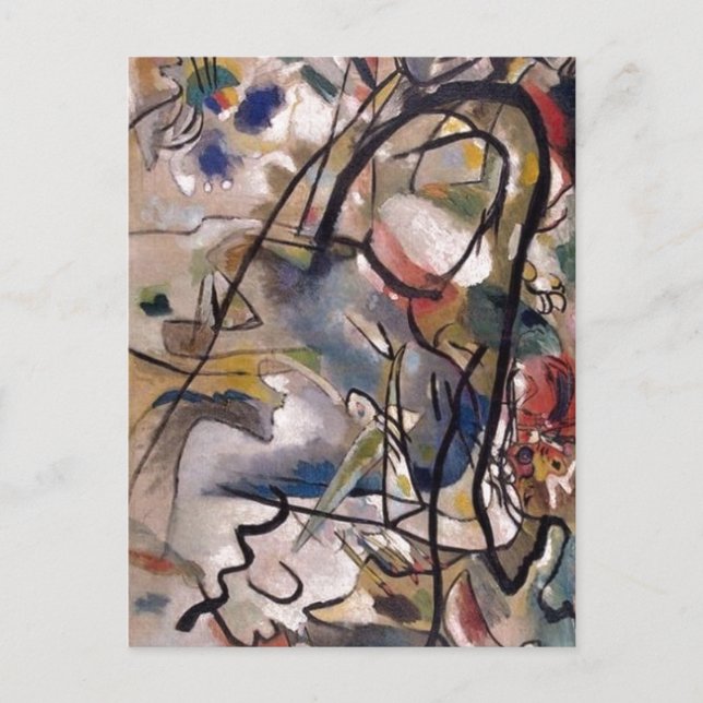 Postal Pintura de arte abstracta de Kandinsky Claasical (Anverso)