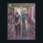 Postal Pintura de arte de Edward Munch<br><div class="desc">Pintura de arte de Edward Munch</div>