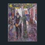 Postal Pintura de arte de Edward Munch<br><div class="desc">Pintura de arte de Edward Munch</div>