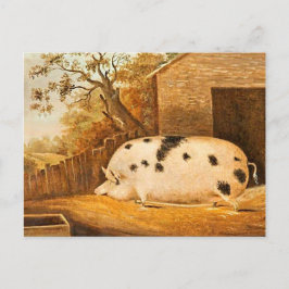 Postal Pintura de arte de la granja de vintage de gargant