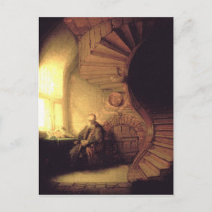 Postal Pintura de arte de Rembrandt