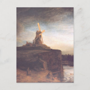 Postal Pintura de arte de Rembrandt