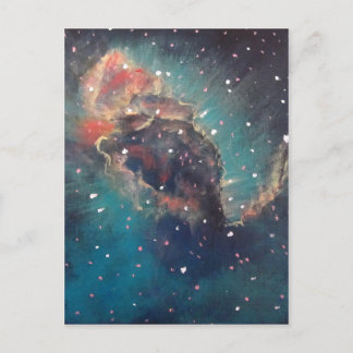 Postal Pintura de arte espacial Carina Nebula