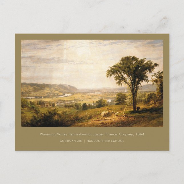 Postal Pintura de arte estadounidense de Wyoming Valley P (Anverso)