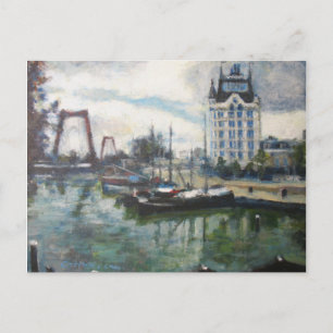 Postal Pintura de arte fino de Witte Huis White House Rot