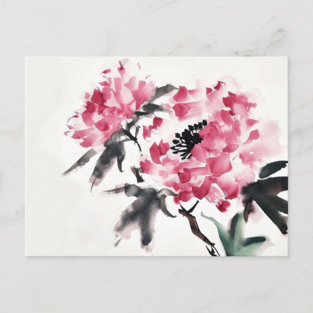 Postal Pintura de arte mínimo en Japón (Anverso)