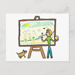 Postal Pintura de artista