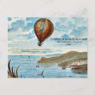 Postal Pintura de Balón de aire caliente