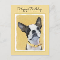 Pintura de Boston Terrier - Arte de Perro Original